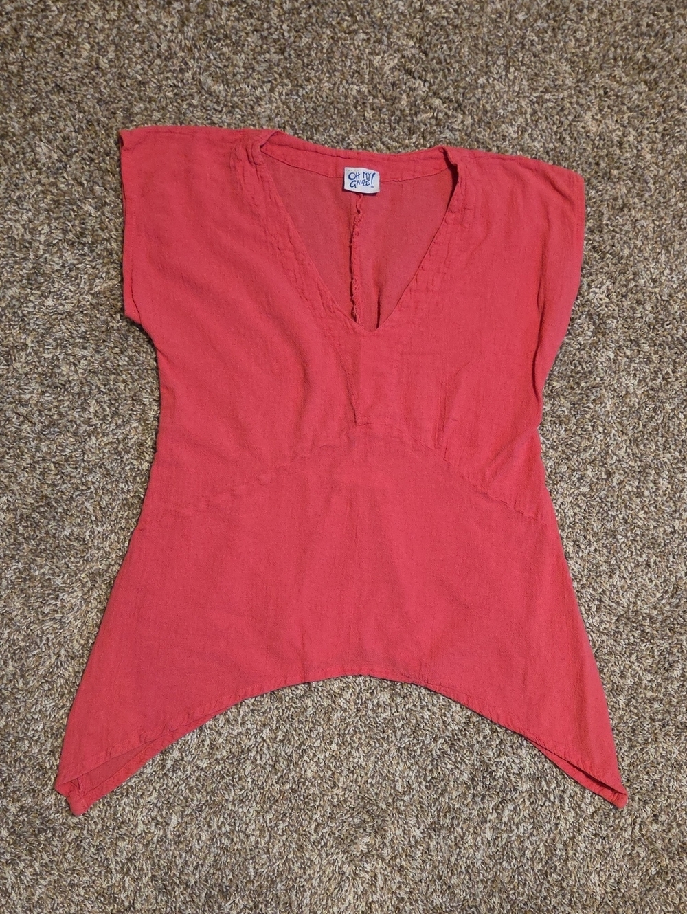 OH MY GAUZE! Coral Shirt